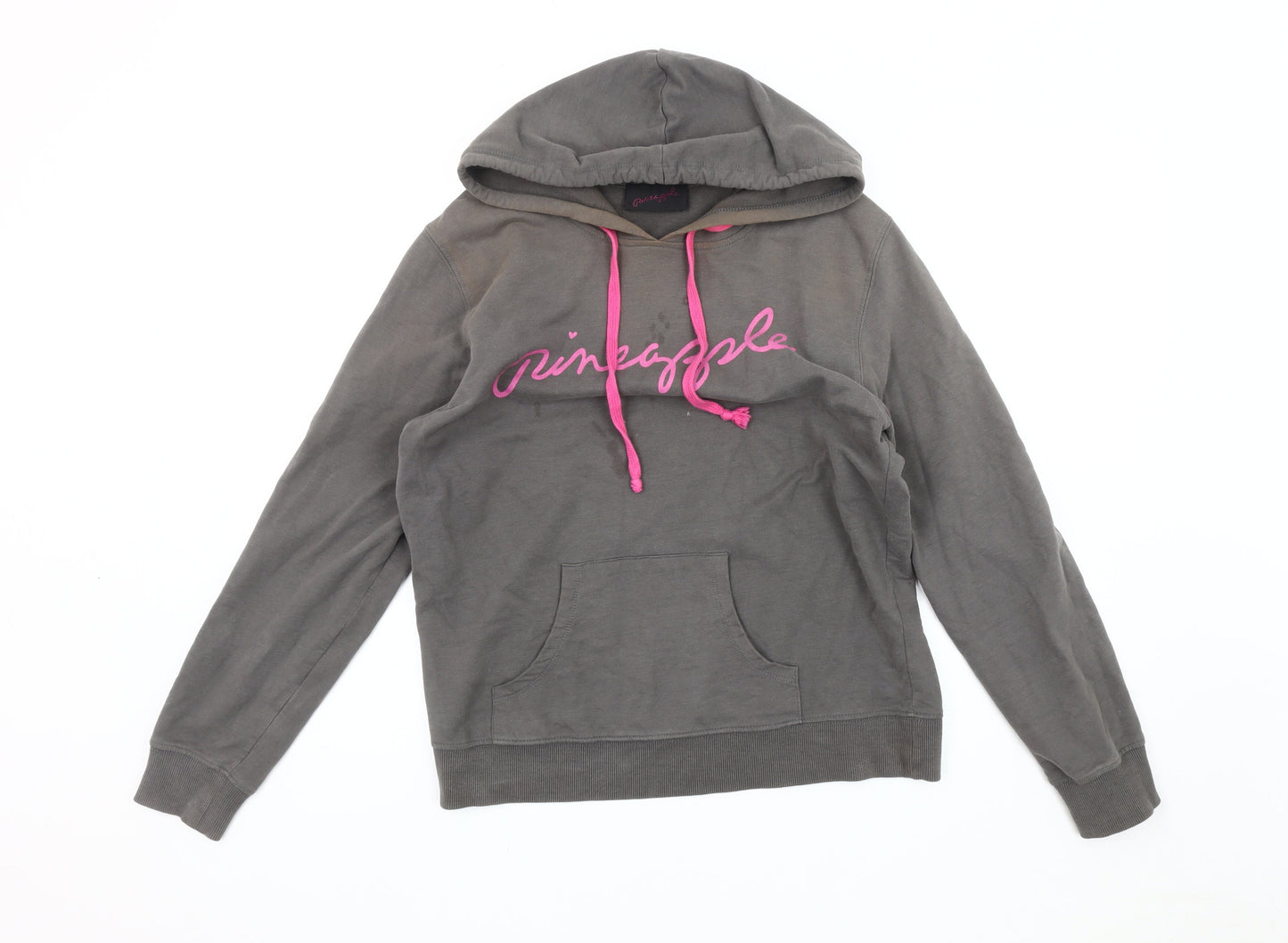Pineapple Women's Grey Logo Hoodie M Cotton