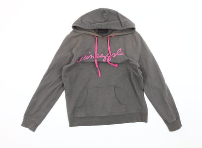 Pineapple Women's Grey Logo Hoodie M Cotton