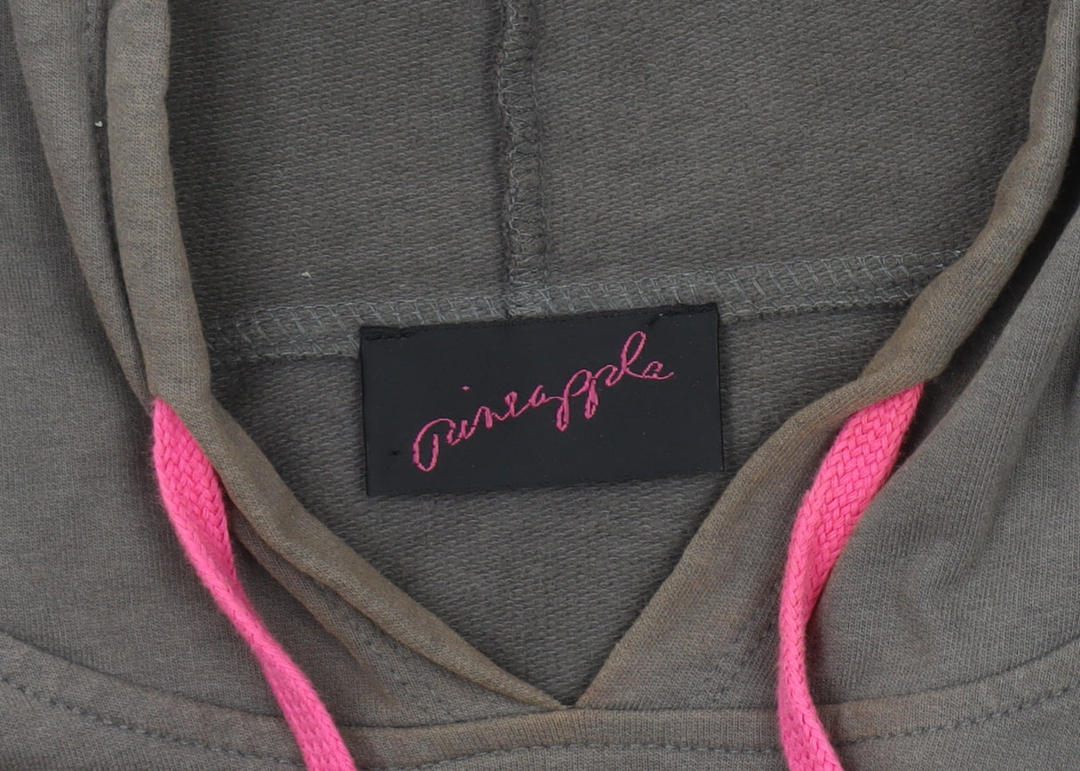 Pineapple Women's Grey Logo Hoodie M Cotton
