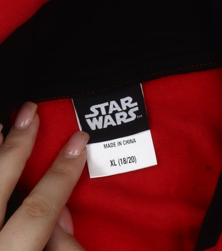 Star Wars Unisex Hoodie XL Red Black Casual