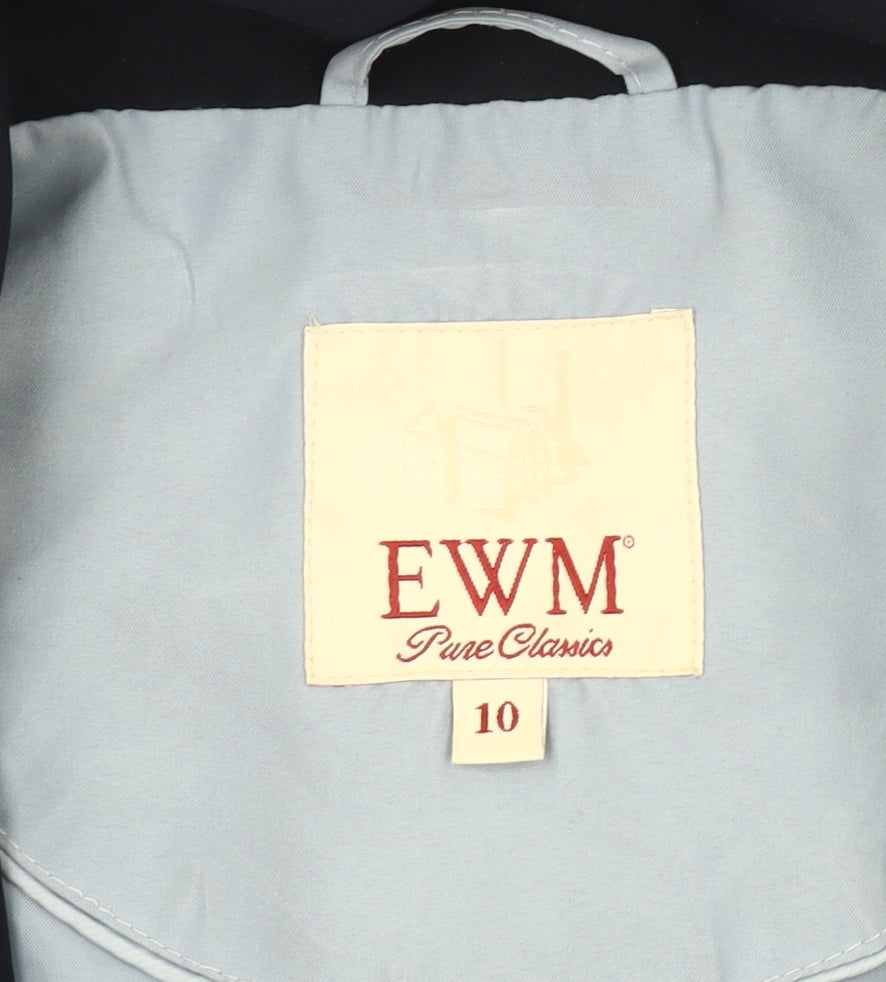 Womens UK Size 10 EWM Blue Basic Jacket