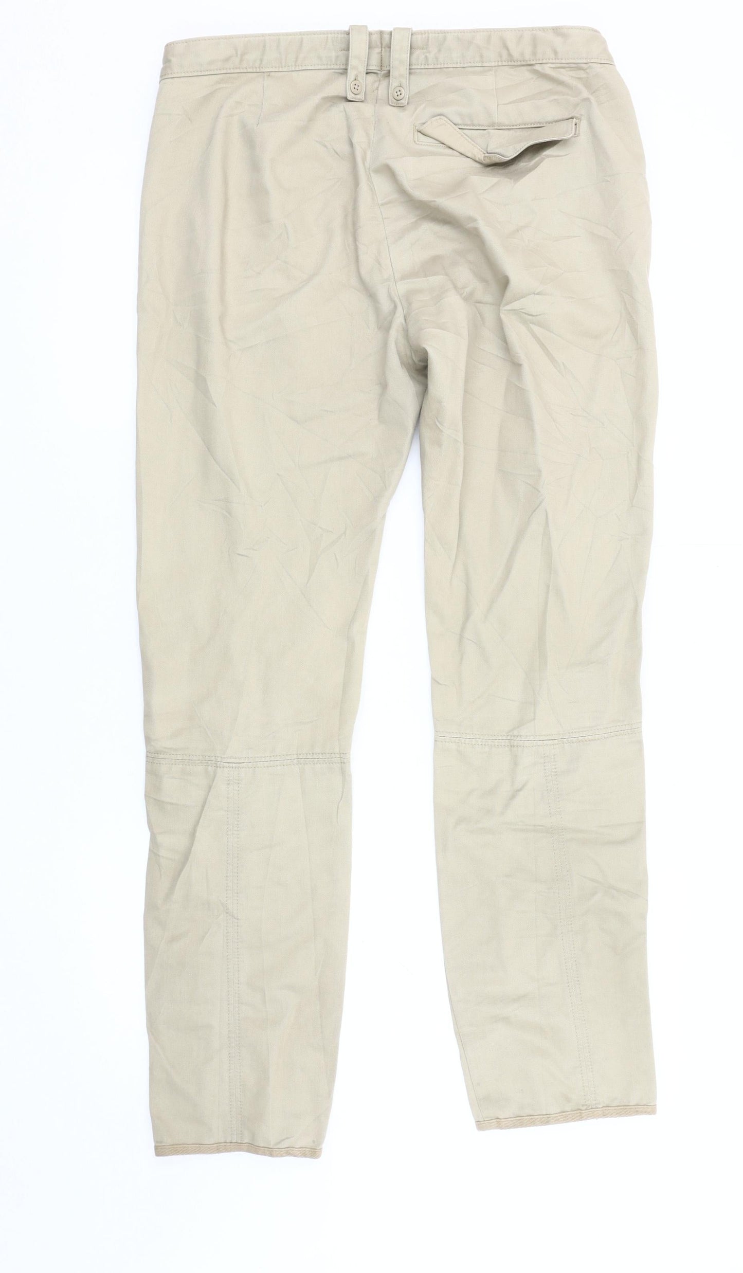 Womens UK Size 12 Gap Regular Fit  Beige Trousers