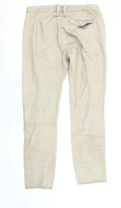 Womens UK Size 12 Gap Regular Fit  Beige Trousers