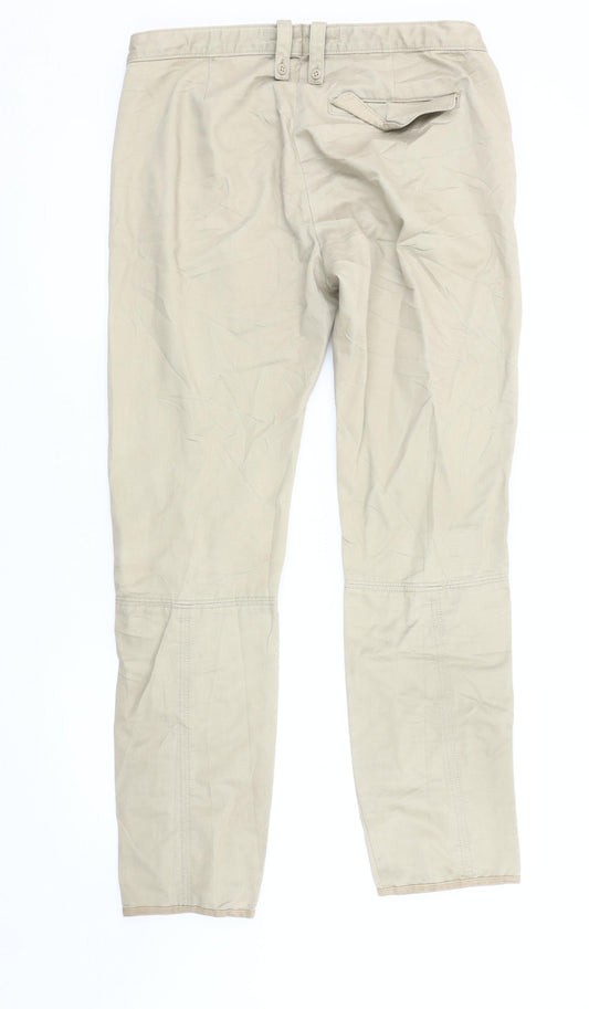 Womens UK Size 12 Gap Regular Fit  Beige Trousers