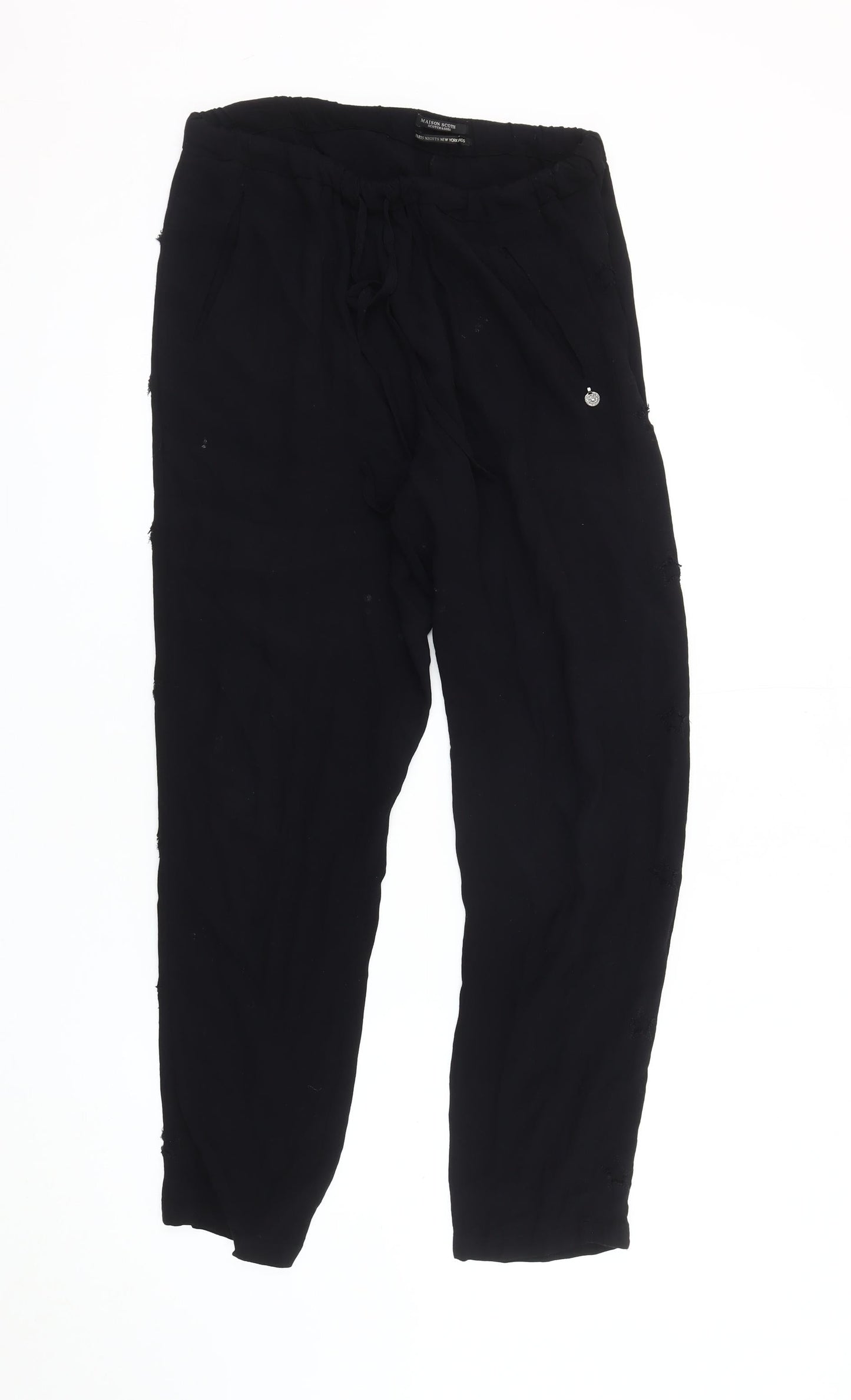 Maison Scotch Women's Black Jogger Trousers 2XS