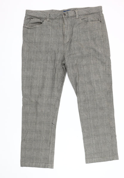 Mens UK Size 42 Cotton Traders   Grey Trousers