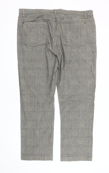 Mens UK Size 42 Cotton Traders   Grey Trousers