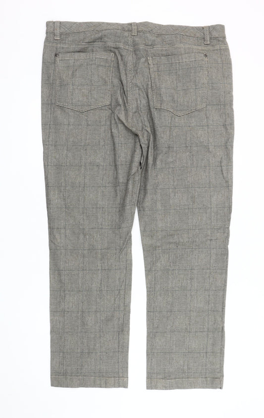 Mens UK Size 42 Cotton Traders   Grey Trousers