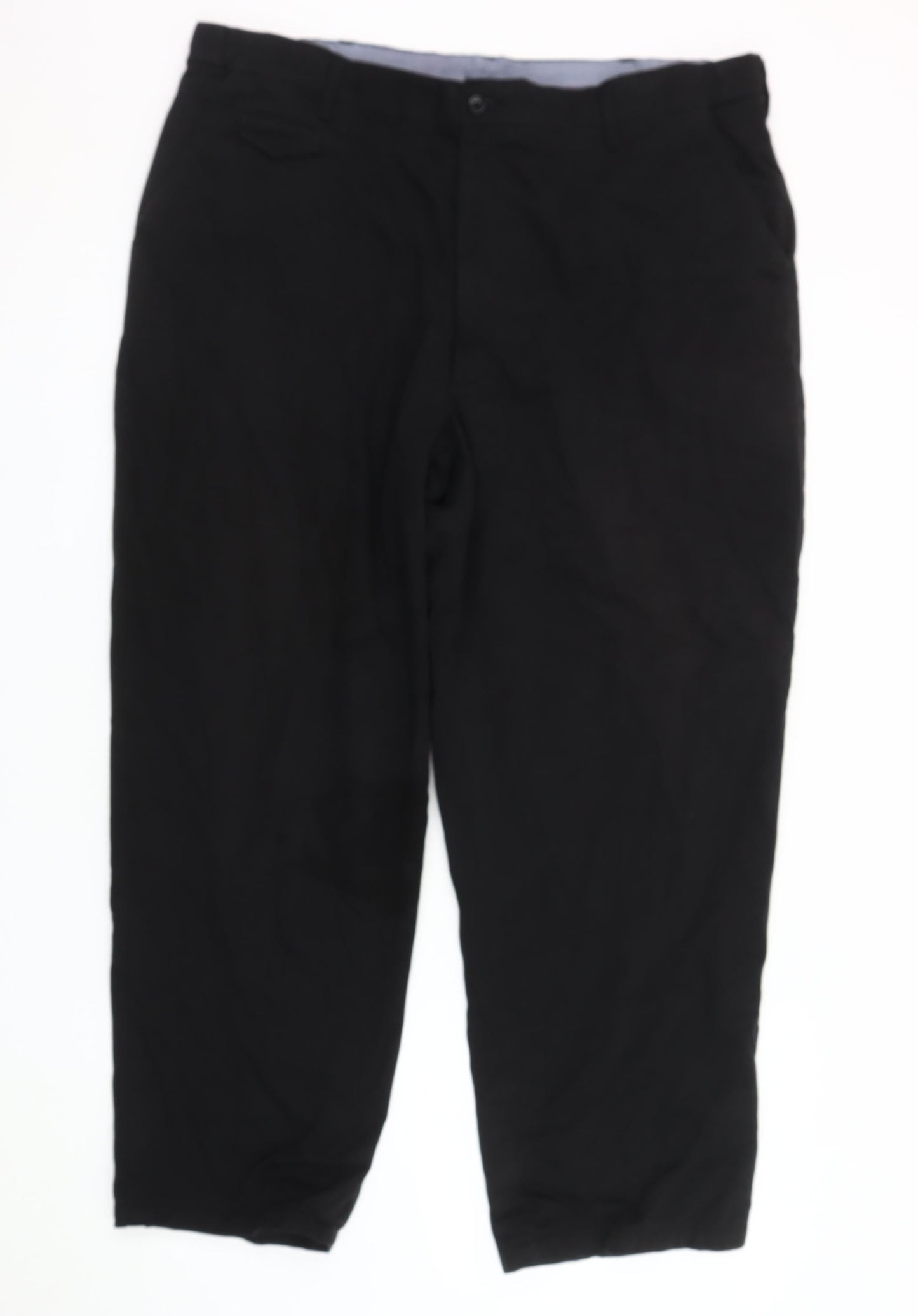 Pegasus Men's Black Cotton Trousers, Size 40, Excellent Condition