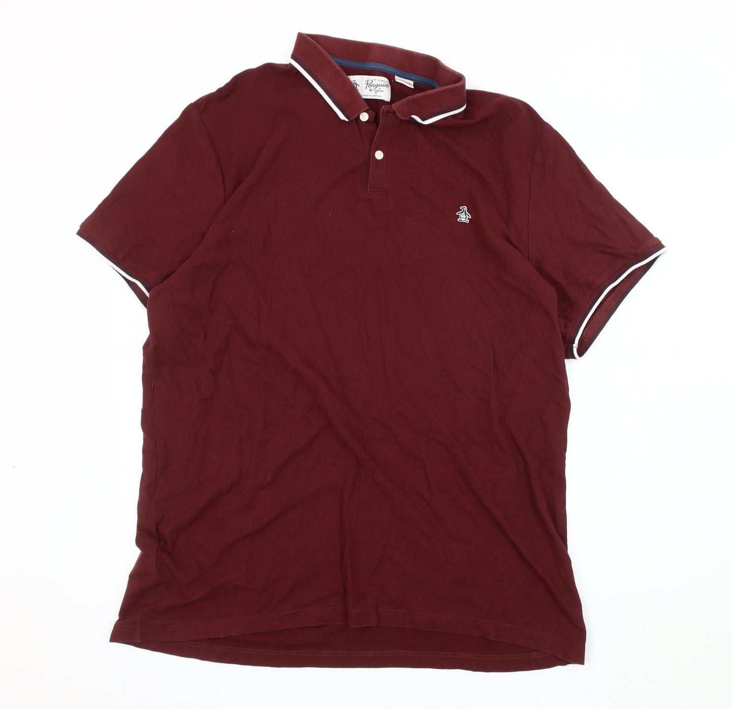 Original Penguin Men's Red Polo, 2XL, Short Sleeve