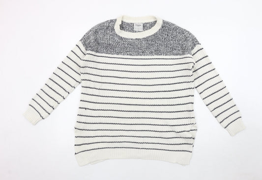 Womens UK Size S VERO MODA Ivory Pullover Jumper