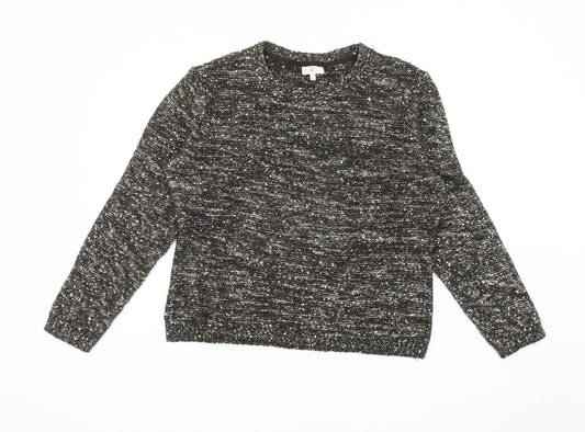 CC Women's Black Sequin Pullover Jumper XL