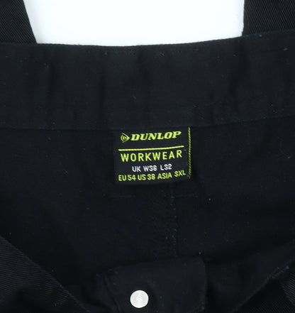 Dunlop Men's Black Cargo Trousers 8XL Workwear