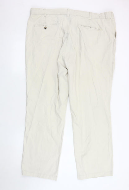 Mens UK Size 44 Cotton Traders   Beige Trousers