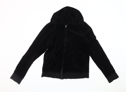 Juicy Couture Women's Black Velour Jacket XL