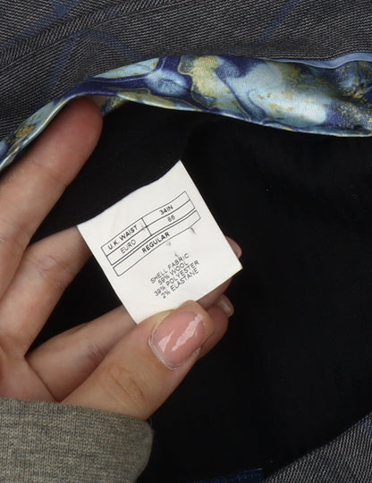 Moss 1851 Men's Grey Plaid Dress Pants 34