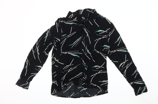 AllSaints Women's Black Button-Up Shirt - Medium