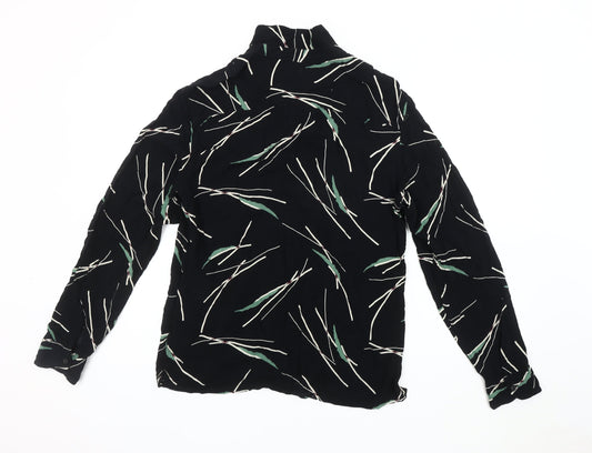 AllSaints Women's Black Button-Up Shirt - Medium