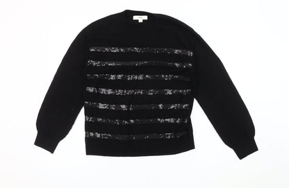 Womens UK Size S Marks and Spencer Black Pullover Jumper