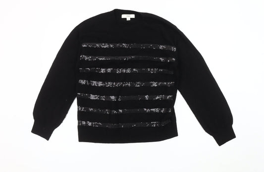 Womens UK Size S Marks and Spencer Black Pullover Jumper
