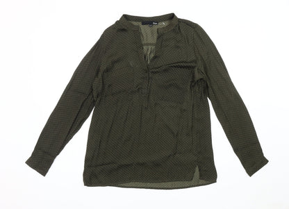 Womens UK Size 8 Etam Green Basic Blouse