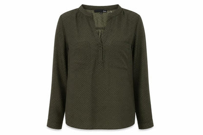 Womens UK Size 8 Etam Green Basic Blouse
