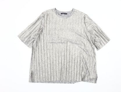 Womens UK Size 16 Marks and Spencer Grey Basic T-Shirt