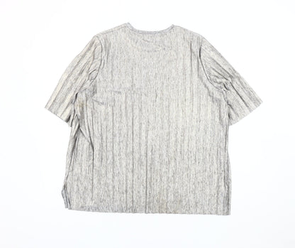 Womens UK Size 16 Marks and Spencer Grey Basic T-Shirt
