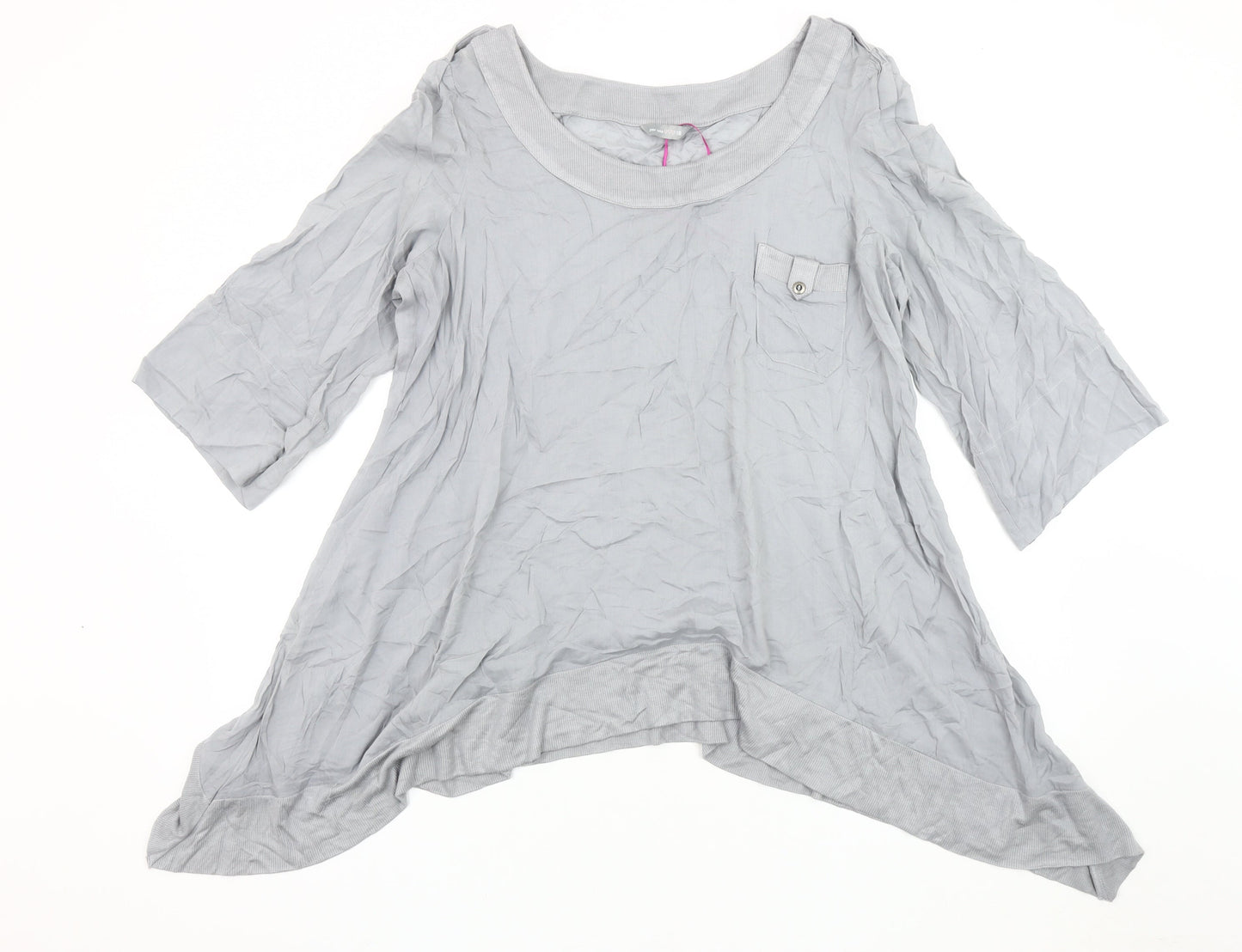 Womens UK Size 18 Per Una Grey Basic Tunic