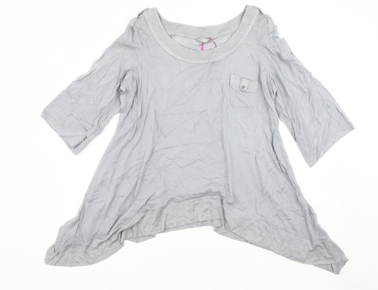 Womens UK Size 18 Per Una Grey Basic Tunic