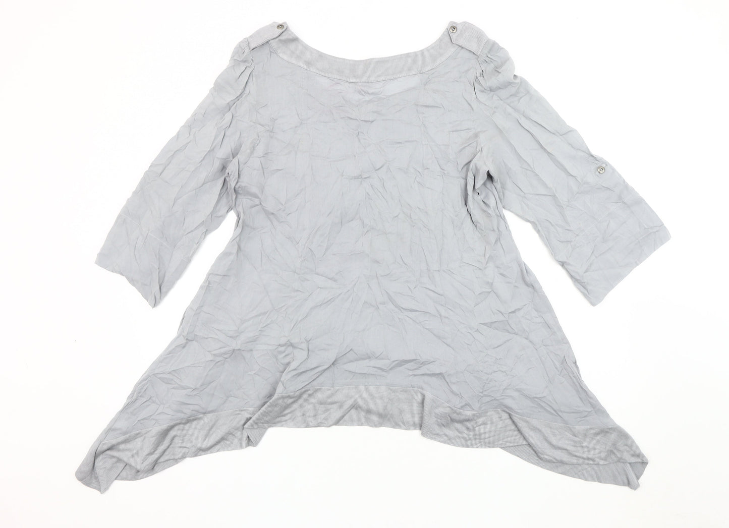 Womens UK Size 18 Per Una Grey Basic Tunic