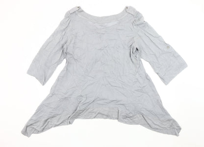 Womens UK Size 18 Per Una Grey Basic Tunic