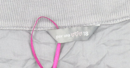 Womens UK Size 18 Per Una Grey Basic Tunic