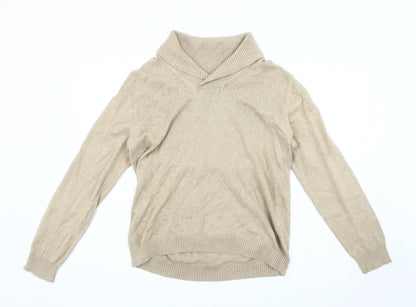 Perry Ellis Men's Beige Roll Neck Pullover Jumper M