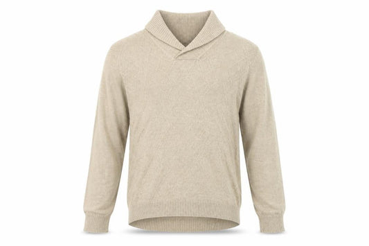 Perry Ellis Men's Beige Roll Neck Pullover Jumper M