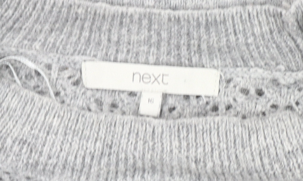 Womens UK Size 16 NEXT Grey Pullover Jumper