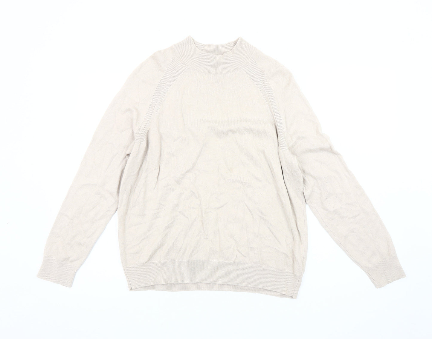 Womens UK Size 18 Marks and Spencer Beige Pullover Jumper