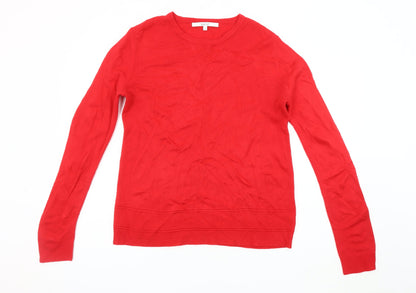 Womens UK Size XL Vida Vi Red Pullover Jumper