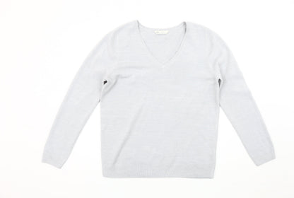 Womens UK Size 14 BHS Grey Pullover Jumper