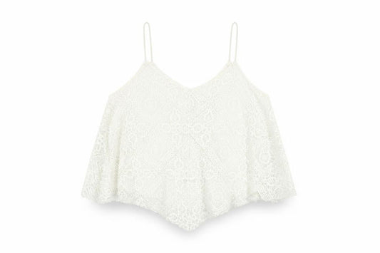 Womens UK Size S American Eagle Outfitters Ivory Camisole Tank