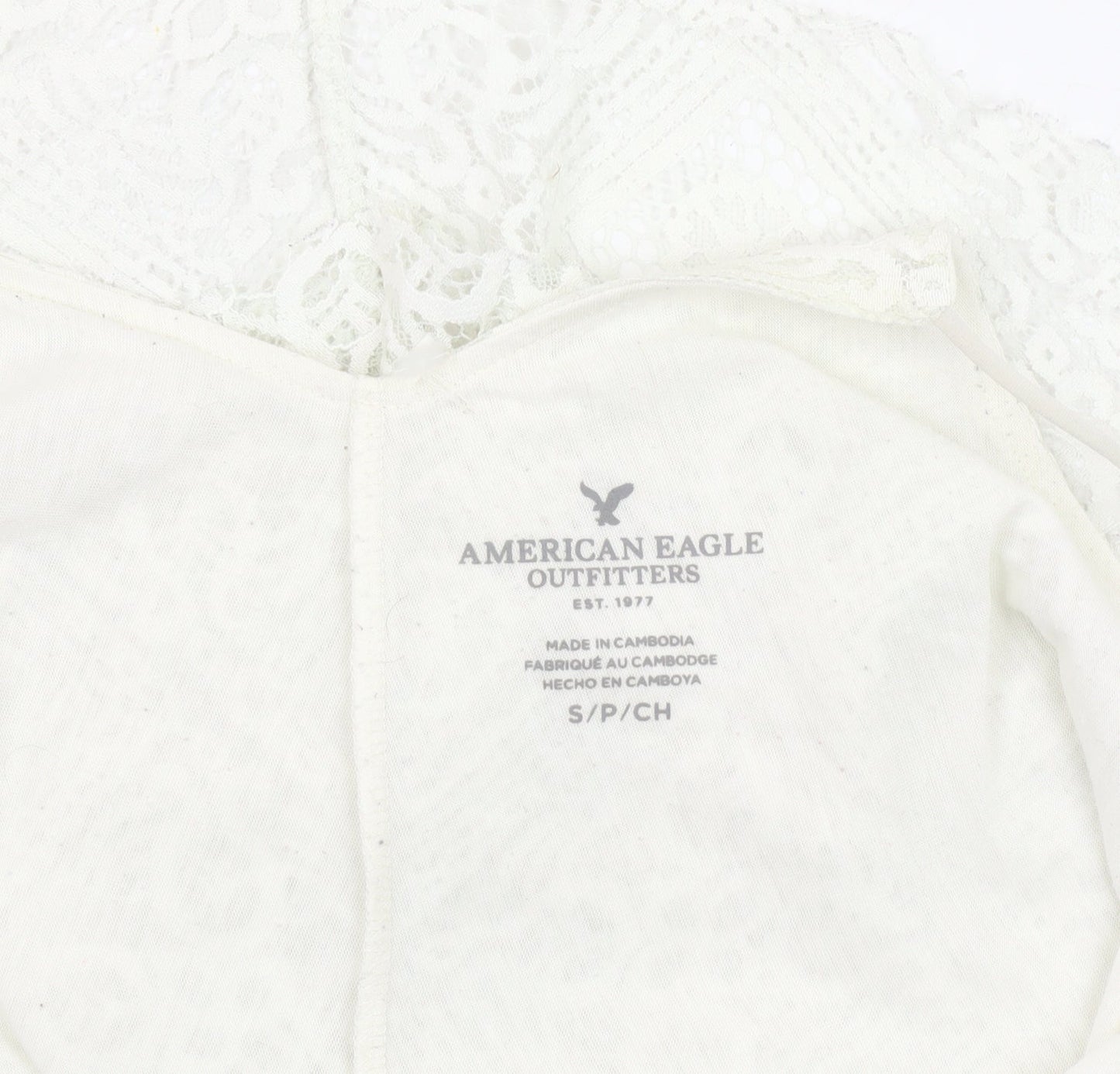 Womens UK Size S American Eagle Outfitters Ivory Camisole Tank