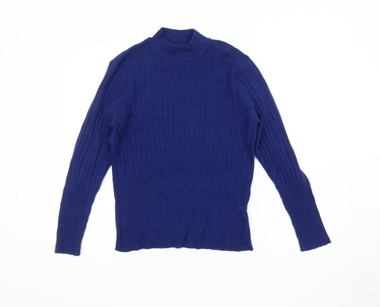 Womens UK Size 14 Marks and Spencer Blue Pullover Jumper
