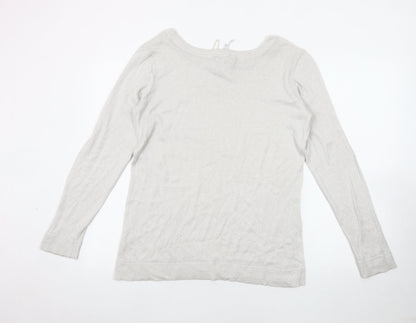 Banana Republic Women's Ivory Knit Pullover Jumper Size L