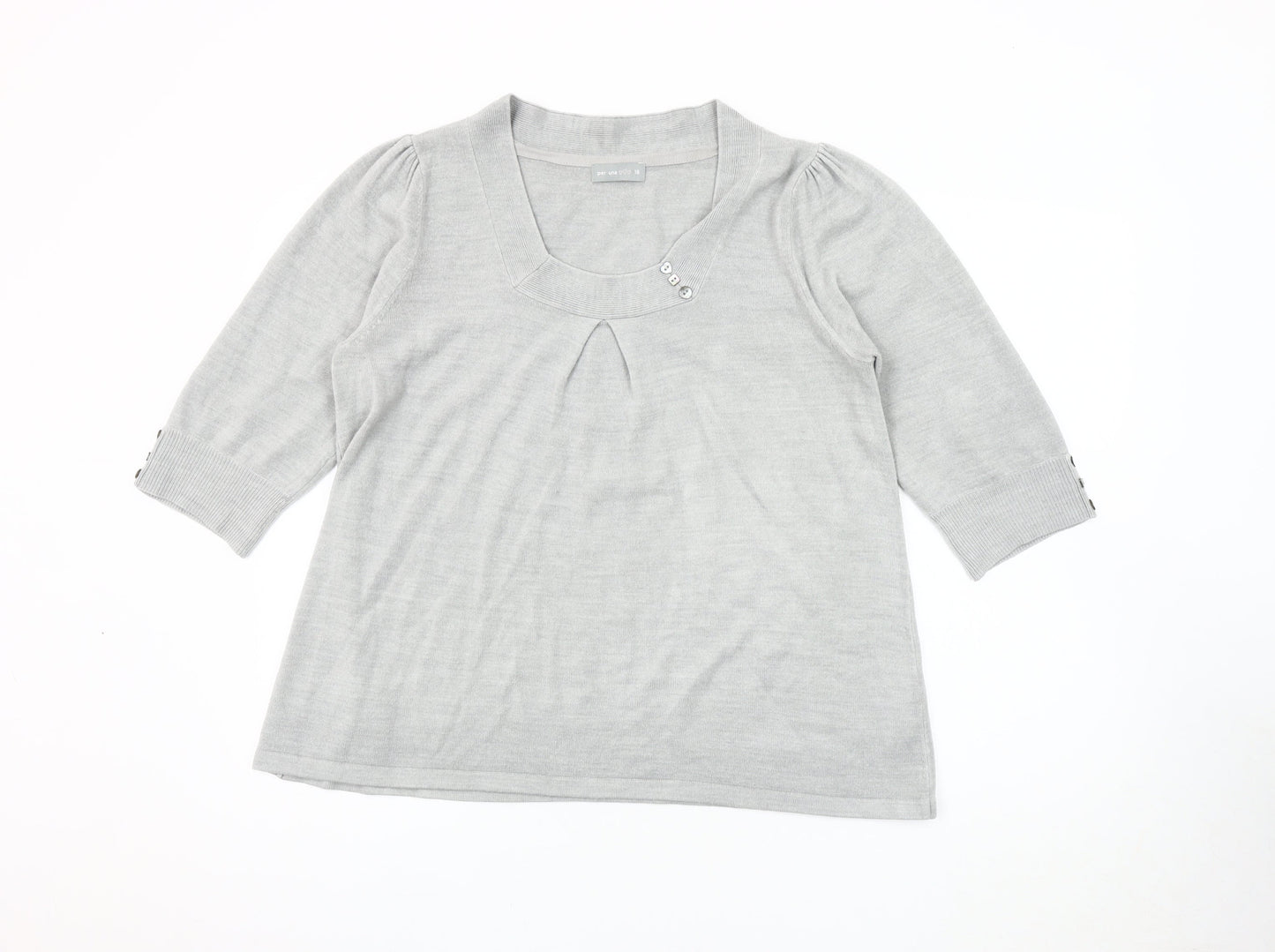 Womens UK Size 18 Per Una Grey Pullover Jumper