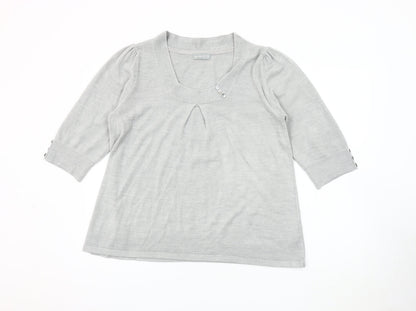 Womens UK Size 18 Per Una Grey Pullover Jumper