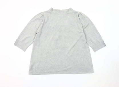 Womens UK Size 18 Per Una Grey Pullover Jumper