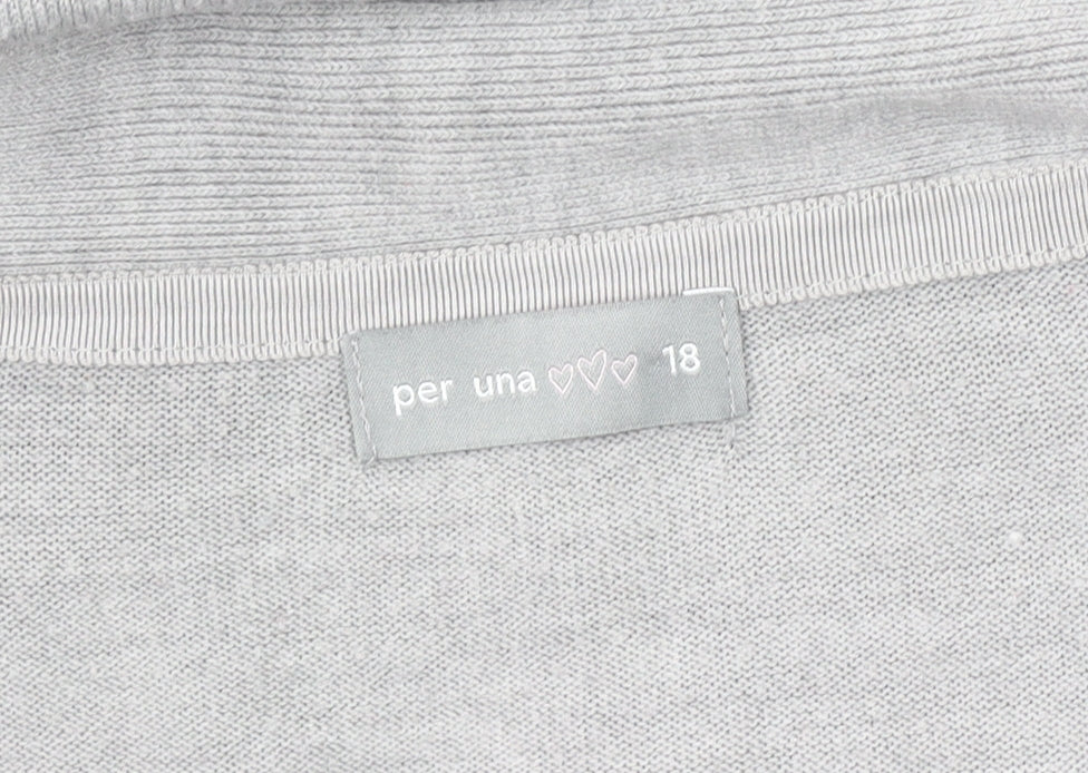 Womens UK Size 18 Per Una Grey Pullover Jumper