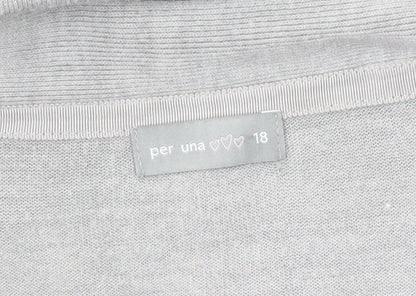 Womens UK Size 18 Per Una Grey Pullover Jumper