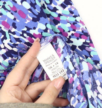 Marks and Spencer Women's Geometric Midi Skirt, Size 14