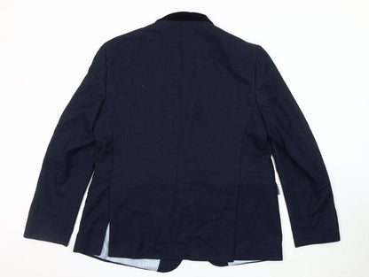 Mens UK Size 46 Marks and Spencer Regular Blue Suit Jacket